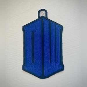 Doctor Who Logo Tardis Embroidered Patch